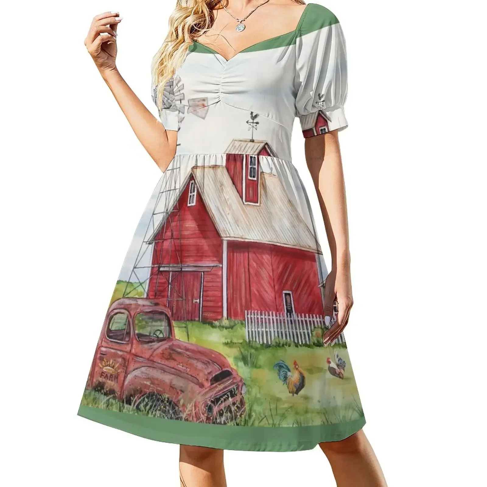 Rural Red Barn A Short-Sleeved Dress prom dresses elegant women's dresses sale Dress for girls luxury woman party dress
Rural Red Barn A Short-Sleeved Dress prom dresses elegant women's dresses sale Dress for girls luxury woman party dress