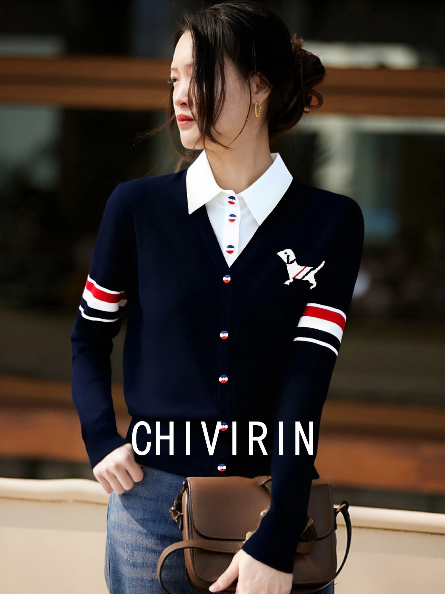 Новый осенний женский свитер Briti Sle с вязаным воротником, вышивкой и полосками, мягкий, облегающий, с длинными рукавами
Новый осенний женский свитер Briti Sle с вязаным воротником, вышивкой и полосками, мягкий, облегающий, с длинными рукавами