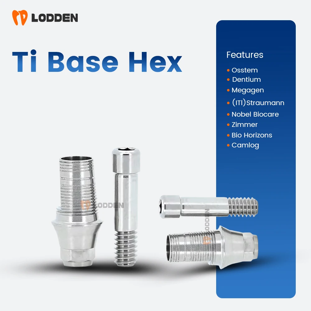 Dental Ti-Base Hex Screws CAD/CAM for Osstem/Dentium/DIO/Megagen/Straumann CE Certified Lodden Multi-Brand Materials
Dental Ti-Base Hex Screws CAD/CAM for Osstem/Dentium/DIO/Megagen/Straumann CE Certified Lodden Multi-Brand Materials