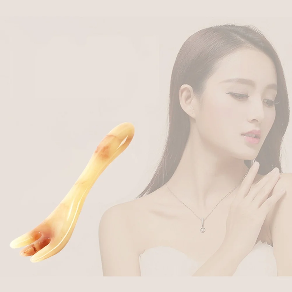 Handmade Jade Massager Portable Three Claw Comb Smooth Facial Scrapping Massage Tool Relieve Puffiness Redness Migraine
Handmade Jade Massager Portable Three Claw Comb Smooth Facial Scrapping Massage Tool Relieve Puffiness Redness Migraine