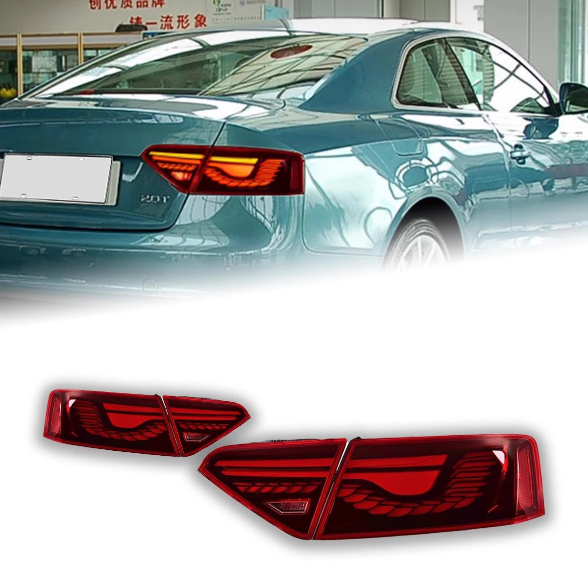 Car styling Tail Lights For Audi A5 S5 2008-2016 Dragon scale style LED Tail Lamp Dynamic Turn Signal Light Tail Lamp Assembly
Car styling Tail Lights For Audi A5 S5 2008-2016 Dragon scale style LED Tail Lamp Dynamic Turn Signal Light Tail Lamp Assembly