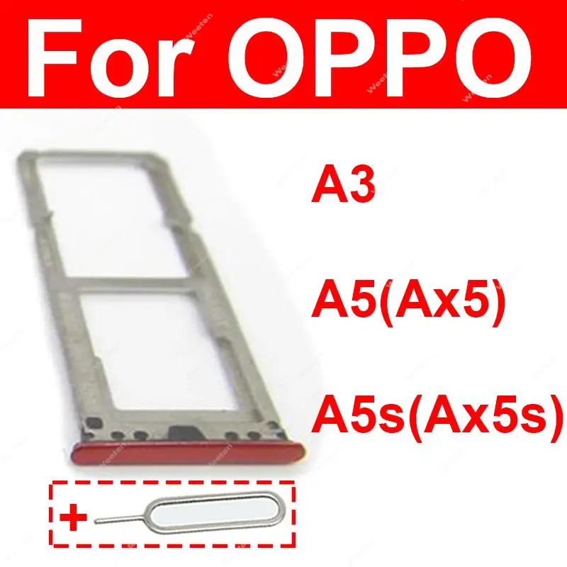 Адаптер для считывания карт для OPPO A3 A5 AX5 (2018) A5 4G (2020) A5s AX5s держатель для Sim-карты Запасные части для ремонта
Адаптер для считывания карт для OPPO A3 A5 AX5 (2018) A5 4G (2020) A5s AX5s держатель для Sim-карты Запасные части для ремонта