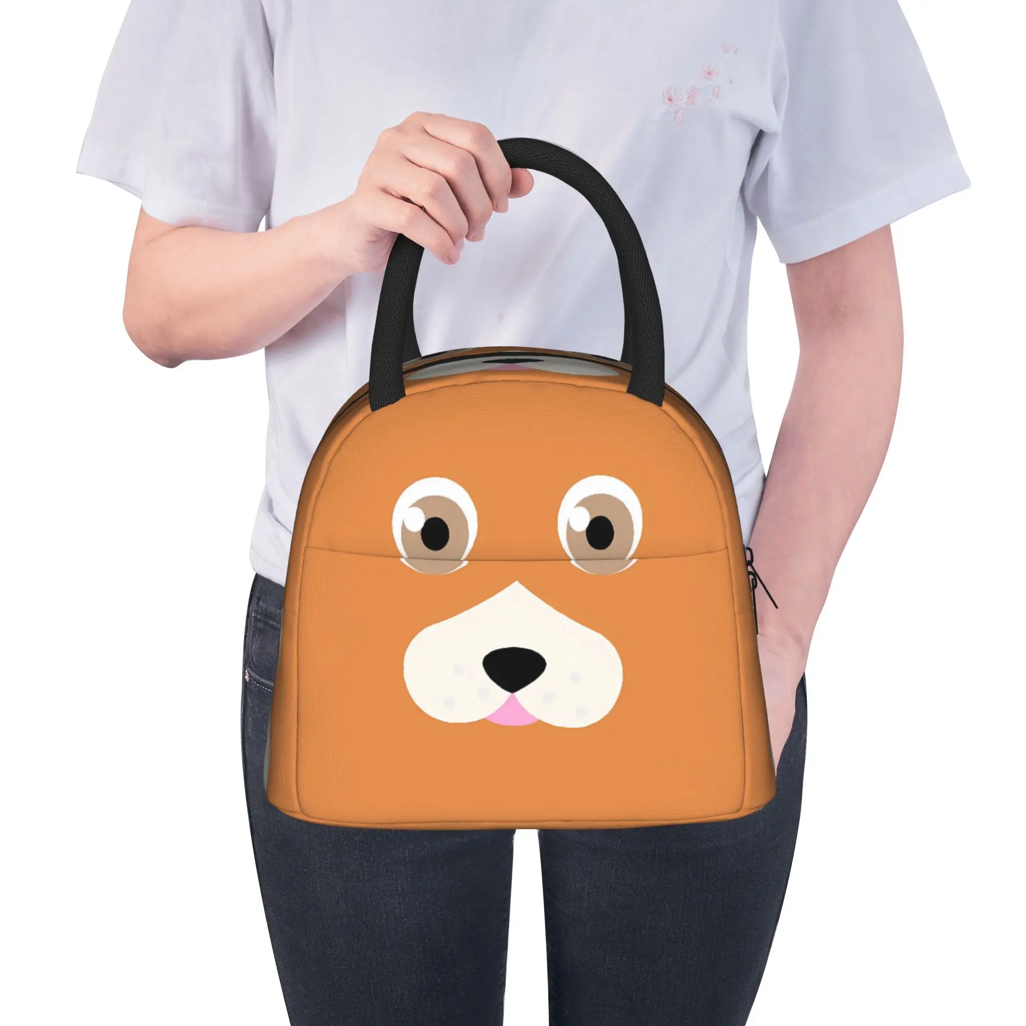 Orange Puppy Face With White Muzzle Lunch Bag For Men Graphic Design Lunch Box Casual Travel Cooler Bag Thermal Tote Handbags
Orange Puppy Face With White Muzzle Lunch Bag For Men Graphic Design Lunch Box Casual Travel Cooler Bag Thermal Tote Handbags