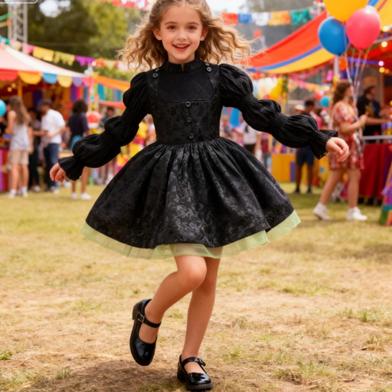 Карнавальный костюм для детей, новое черное платье принцессы злой ведьмы из фильма, карнавальный костюм Эльфа, вечерние платья для девочек на день рождения
Карнавальный костюм для детей, новое черное платье принцессы злой ведьмы из фильма, карнавальный костюм Эльфа, вечерние платья для девочек на день рождения