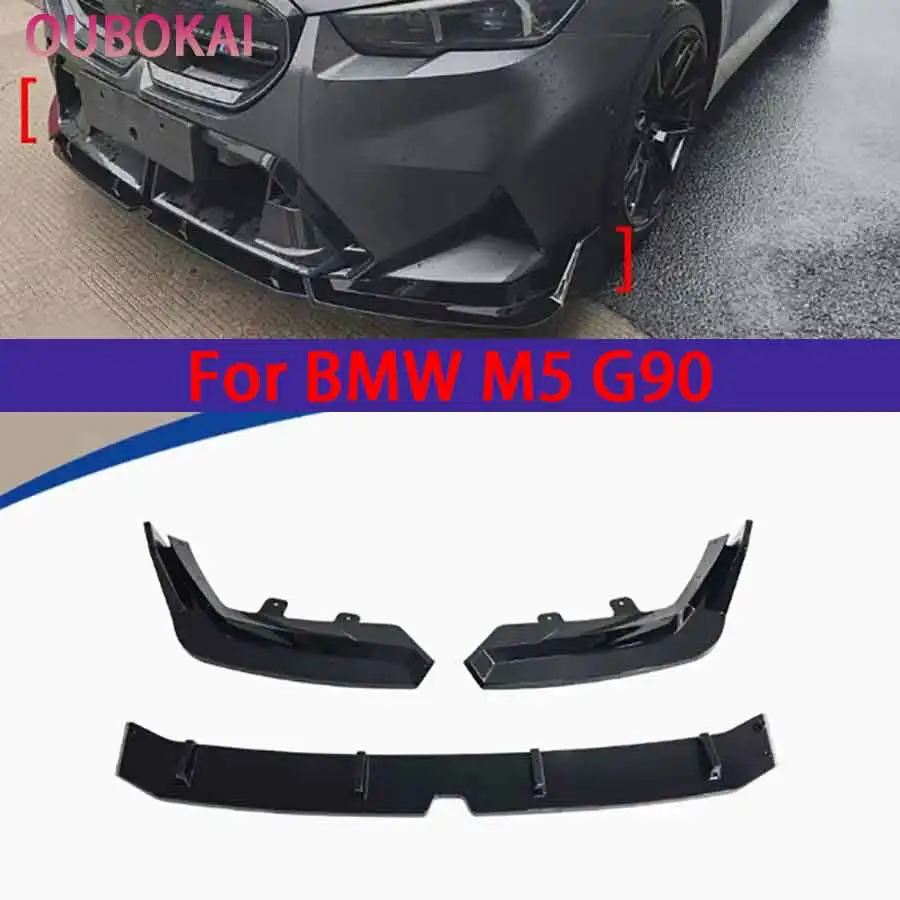 For BMW M5 G90 2024+ Bright Black Front lip Car Front Bumper Diverter Spoiler Diffuser glossy black Front lip chin Shunt body ki
For BMW M5 G90 2024+ Bright Black Front lip Car Front Bumper Diverter Spoiler Diffuser glossy black Front lip chin Shunt body ki