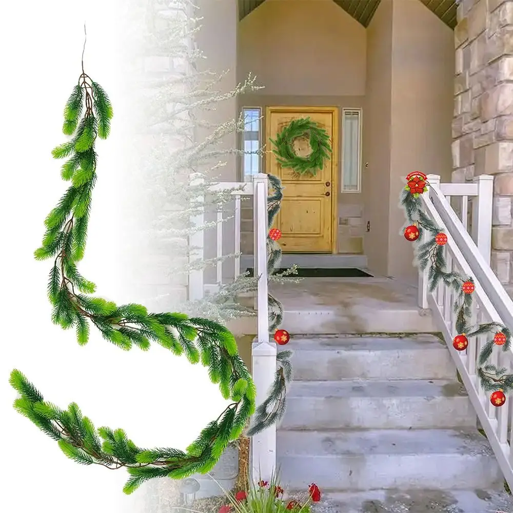 2M Artificial Pine Garland Home Deco Seasonal Faux Greenery Garland Real Touch Imitation Plant Winter Pine Garland Mantle Stairs
2M Artificial Pine Garland Home Deco Seasonal Faux Greenery Garland Real Touch Imitation Plant Winter Pine Garland Mantle Stairs