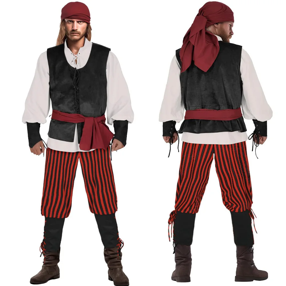 Halloween Pirates Of The Caribbean Costumes Renaissance Vests Adult Pirate Costumes Stage Costumes
Halloween Pirates Of The Caribbean Costumes Renaissance Vests Adult Pirate Costumes Stage Costumes
