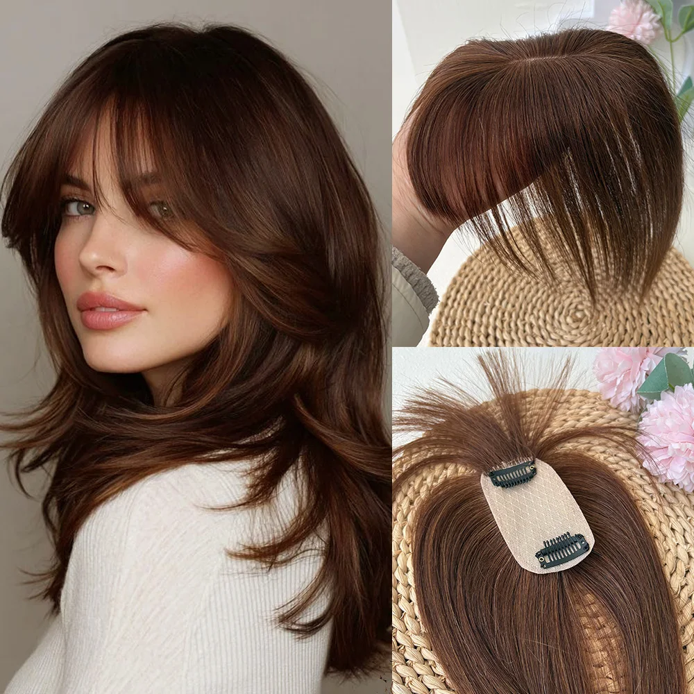 Straight Clip in Human Hair Toppers For Women 5cmx9cm Short Human Hair Toppers With Bangs Natural Black Brown Blonde Hair Pieces
Straight Clip in Human Hair Toppers For Women 5cmx9cm Short Human Hair Toppers With Bangs Natural Black Brown Blonde Hair Pieces