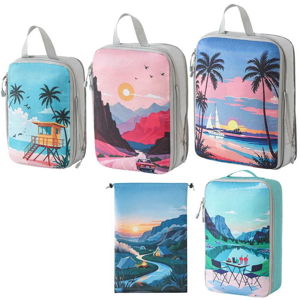 Large Capacity Travel Storage Bag Washable Waterproof Printed Travel Organizer with Zipper Space Saving
Large Capacity Travel Storage Bag Washable Waterproof Printed Travel Organizer with Zipper Space Saving