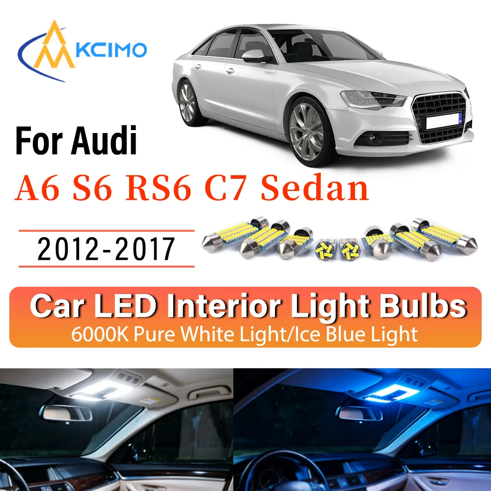 Interior Lighting Kit For Audi A6 S6 RS6 C7 Sedan 2012-2017 LED Bulbs for Dome Map Door Trunk License Plate Light
Interior Lighting Kit For Audi A6 S6 RS6 C7 Sedan 2012-2017 LED Bulbs for Dome Map Door Trunk License Plate Light