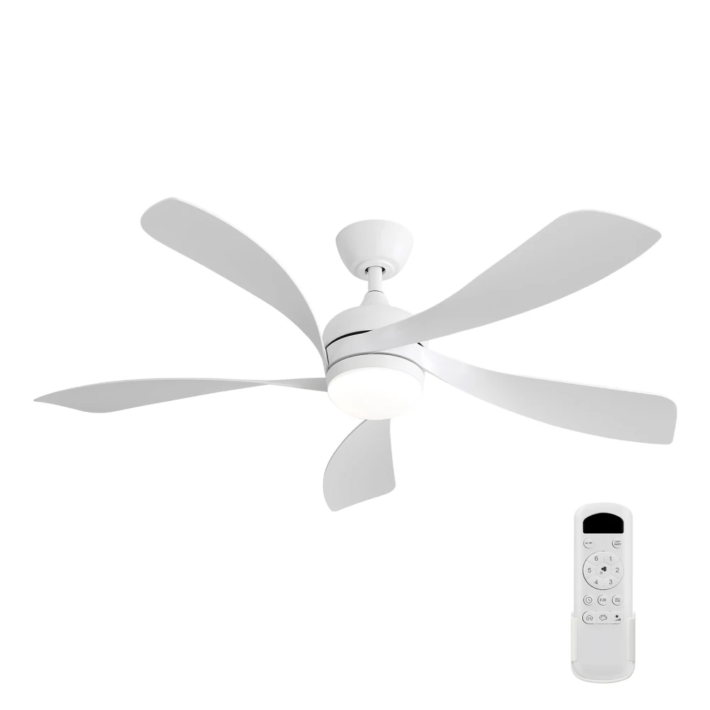 52 Inch Ceiling Fan with Light,Tri-Color Dimmable with Memory,5 White ABS Blades, for Bedroom Living Room
52 Inch Ceiling Fan with Light,Tri-Color Dimmable with Memory,5 White ABS Blades, for Bedroom Living Room