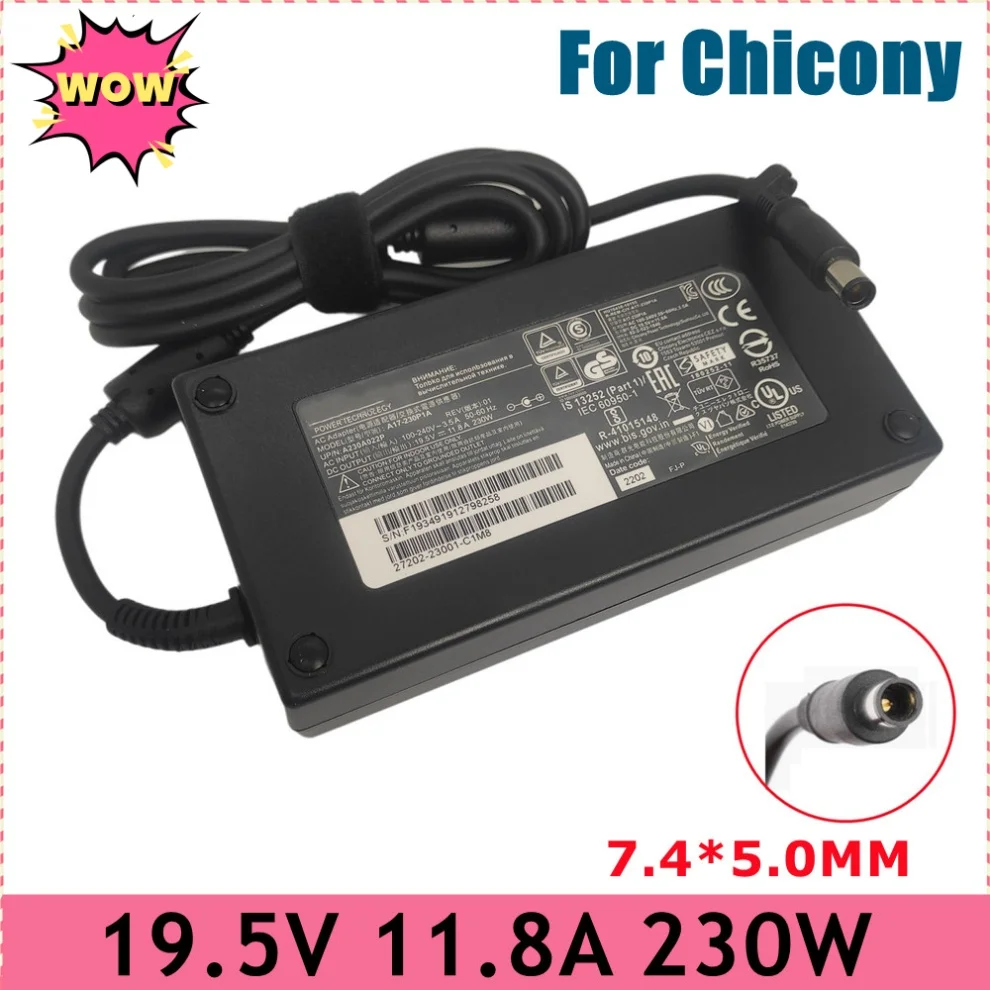 19.5V 11.8A 230W 7.4*5.0mm Ac Adapter Gaming Charger for MSI GP65 Leopard 10SEK 10SFR MS-16U7 Alpha 15 A4DE A4DEK A4DFR MS-16UK
19.5V 11.8A 230W 7.4*5.0mm Ac Adapter Gaming Charger for MSI GP65 Leopard 10SEK 10SFR MS-16U7 Alpha 15 A4DE A4DEK A4DFR MS-16UK