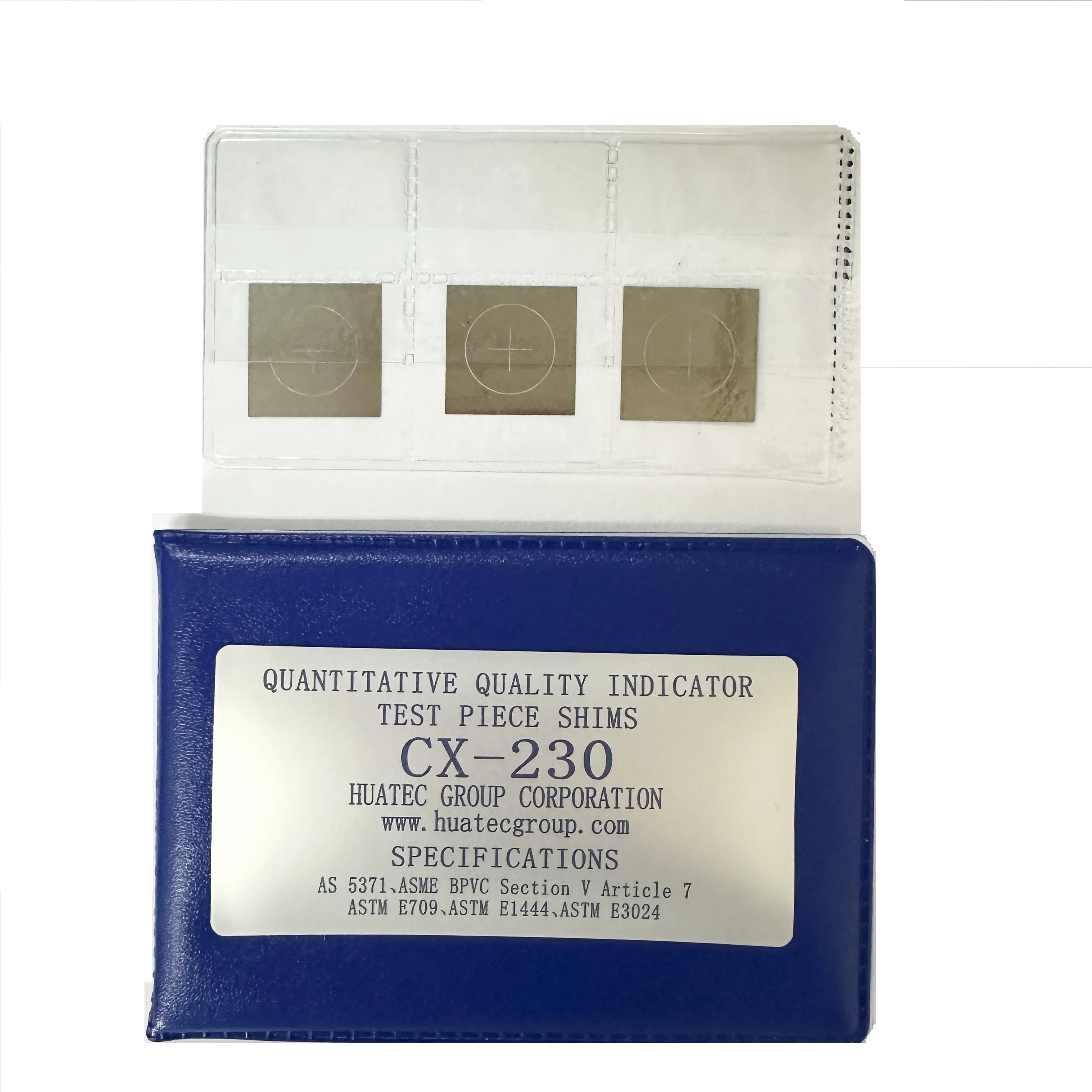 Magnetic Particle Test Piece Shims Quantitative Quality Indicator (QQI) Test Pieces
Magnetic Particle Test Piece Shims Quantitative Quality Indicator (QQI) Test Pieces