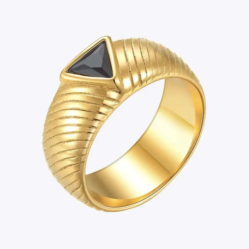 ENFASHION Goth Black Eye Triangle Ring Stainless Steel Zircon Rings For Women Men Gold Color Fashion Jewelry Bague Femme R4119
ENFASHION Goth Black Eye Triangle Ring Stainless Steel Zircon Rings For Women Men Gold Color Fashion Jewelry Bague Femme R4119
