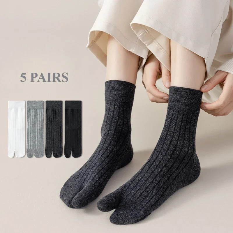 5 Pairs Women Toe Socks Two Finger Crew Socks High Quality Cotton Socks with Separate Fingers Autumn Spring Summer
5 Pairs Women Toe Socks Two Finger Crew Socks High Quality Cotton Socks with Separate Fingers Autumn Spring Summer