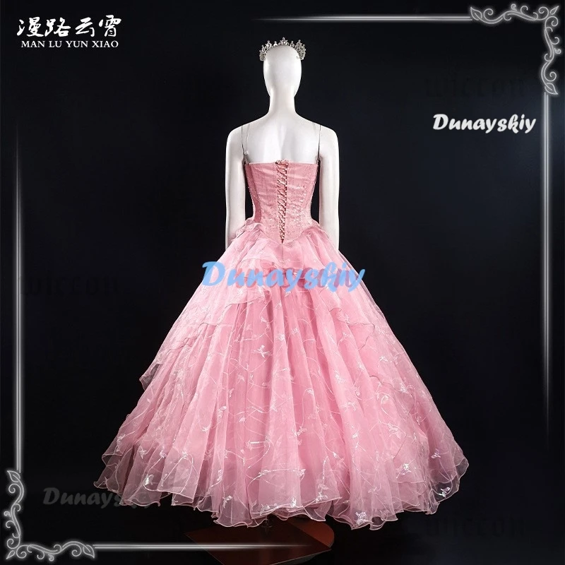 Wicked Glinda Cosplay Women Dress Fantasia Costume Disguise for Female Fairy Dresses Role Play Outfits Halloween Carnival Suit
Wicked Glinda Cosplay Women Dress Fantasia Costume Disguise for Female Fairy Dresses Role Play Outfits Halloween Carnival Suit