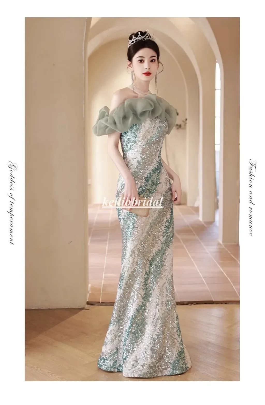 Индивидуальные платья знаменитостей с открытыми плечами, элегантный дизайн русалки, расшитое блестками кружевное вечернее платье MND002 
Индивидуальные платья знаменитостей с открытыми плечами, элегантный дизайн русалки, расшитое блестками кружевное вечернее платье MND002