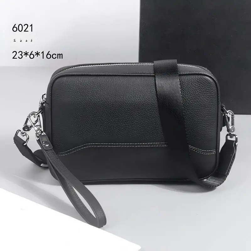 Men's Genuine Leather Crossbody Bag, Black Small Shoulder Sling for Casual Style
Men's Genuine Leather Crossbody Bag, Black Small Shoulder Sling for Casual Style