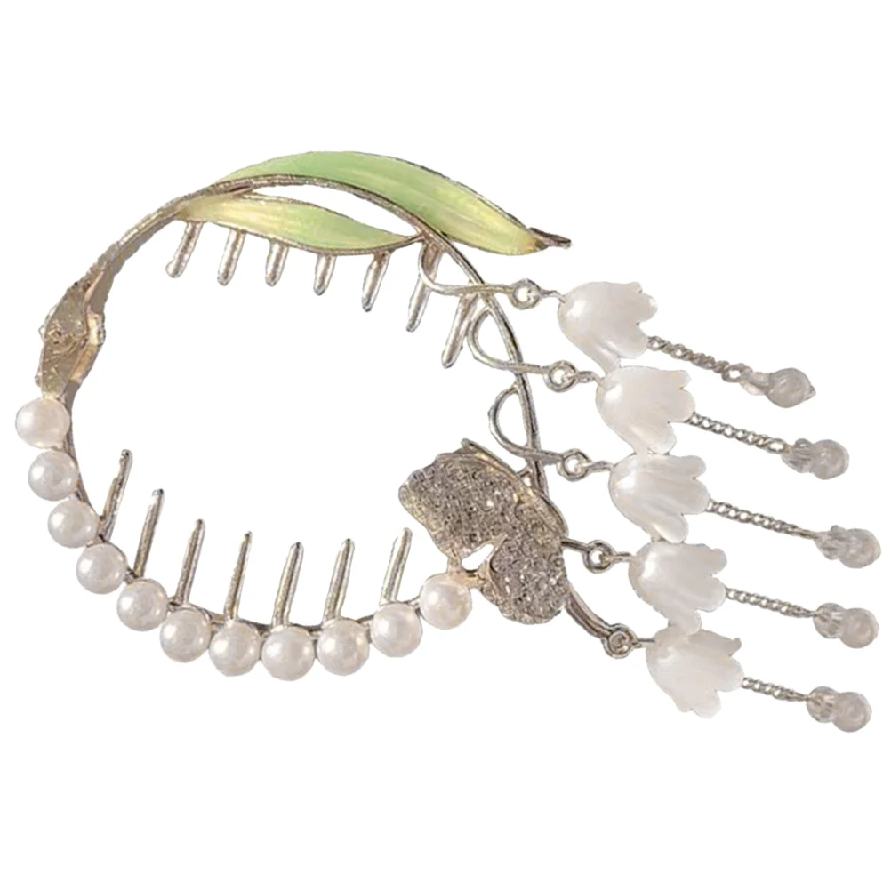Flower Hair Accessories Ponytail Cuff Clips for Women Thin Thick Hair Convallaria Tassel Design Metal Hairpins Daily Wear
Flower Hair Accessories Ponytail Cuff Clips for Women Thin Thick Hair Convallaria Tassel Design Metal Hairpins Daily Wear