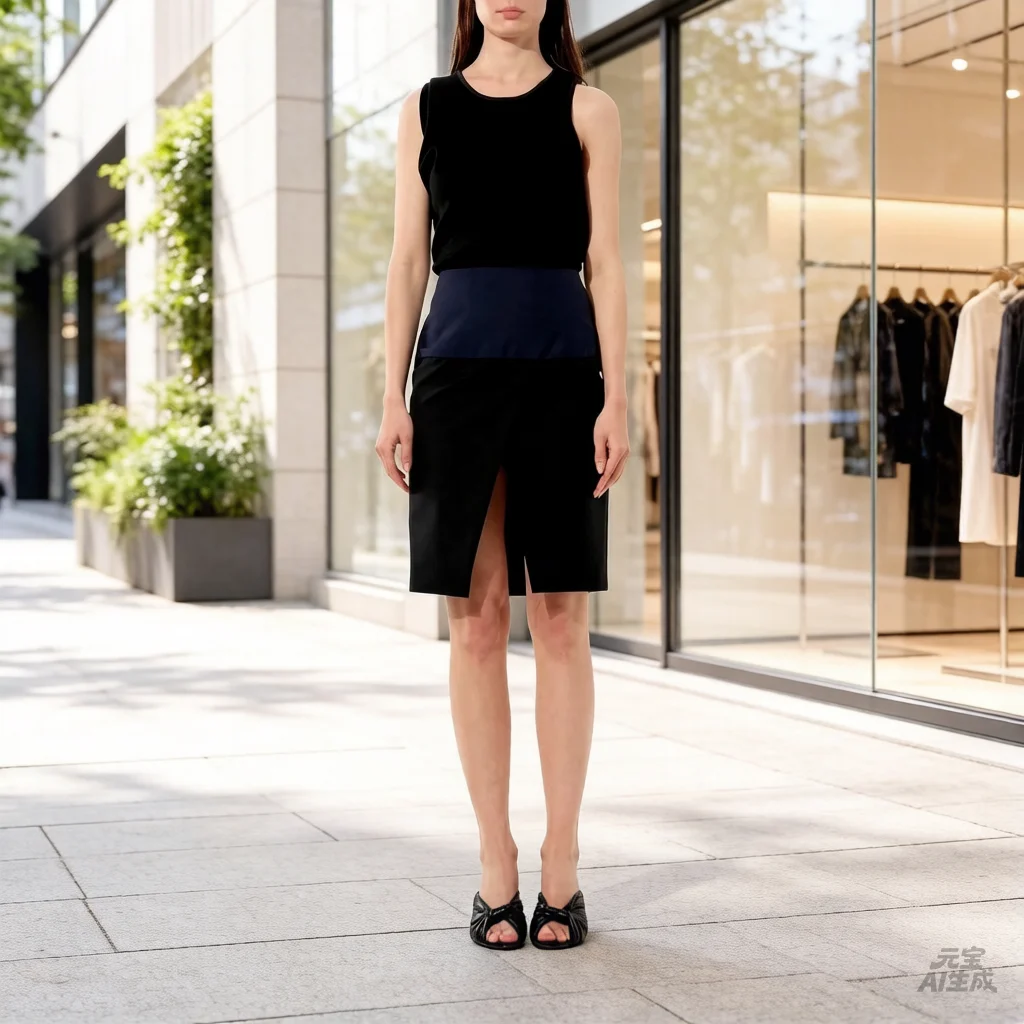 Black Midi Pencil Skirt Women High Waisted Double Color Block Design Side Slit Elegant Office Workwear Bodycon Party Gown
Black Midi Pencil Skirt Women High Waisted Double Color Block Design Side Slit Elegant Office Workwear Bodycon Party Gown