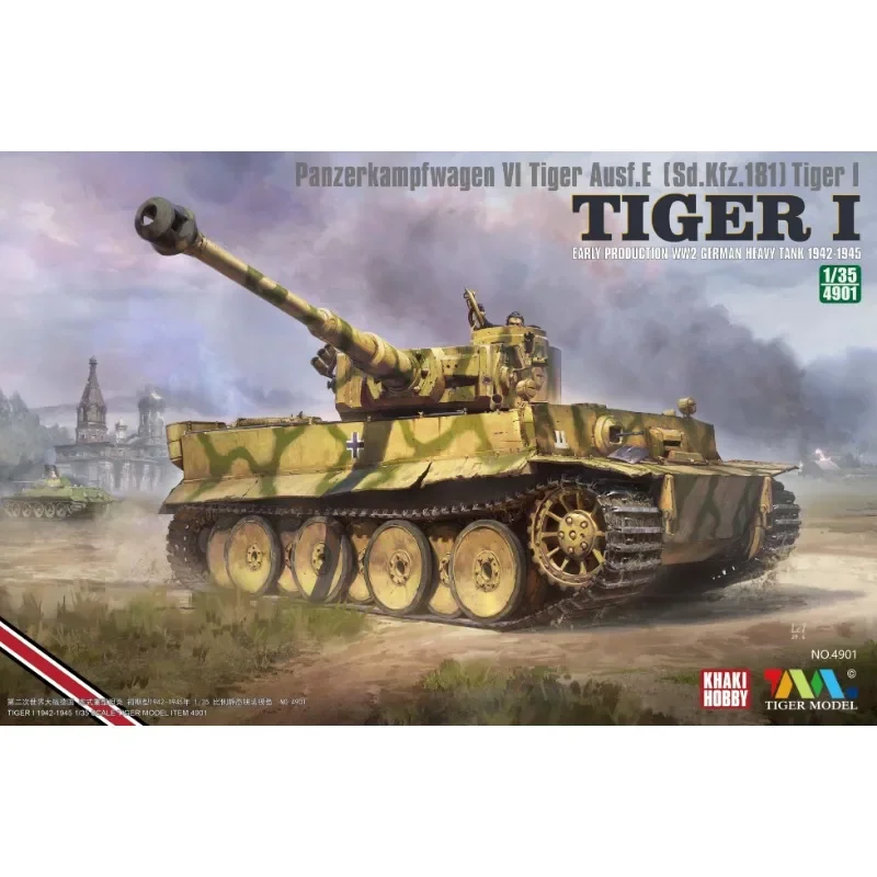 Tiger 4901 1/35 Sd.Kfz.181 1942-1945 EARLY WW2 GERMAN HEAVY TANK Assembly plastics model kit 4901 GREY
Tiger 4901 1/35 Sd.Kfz.181 1942-1945 EARLY WW2 GERMAN HEAVY TANK Assembly plastics model kit 4901 GREY