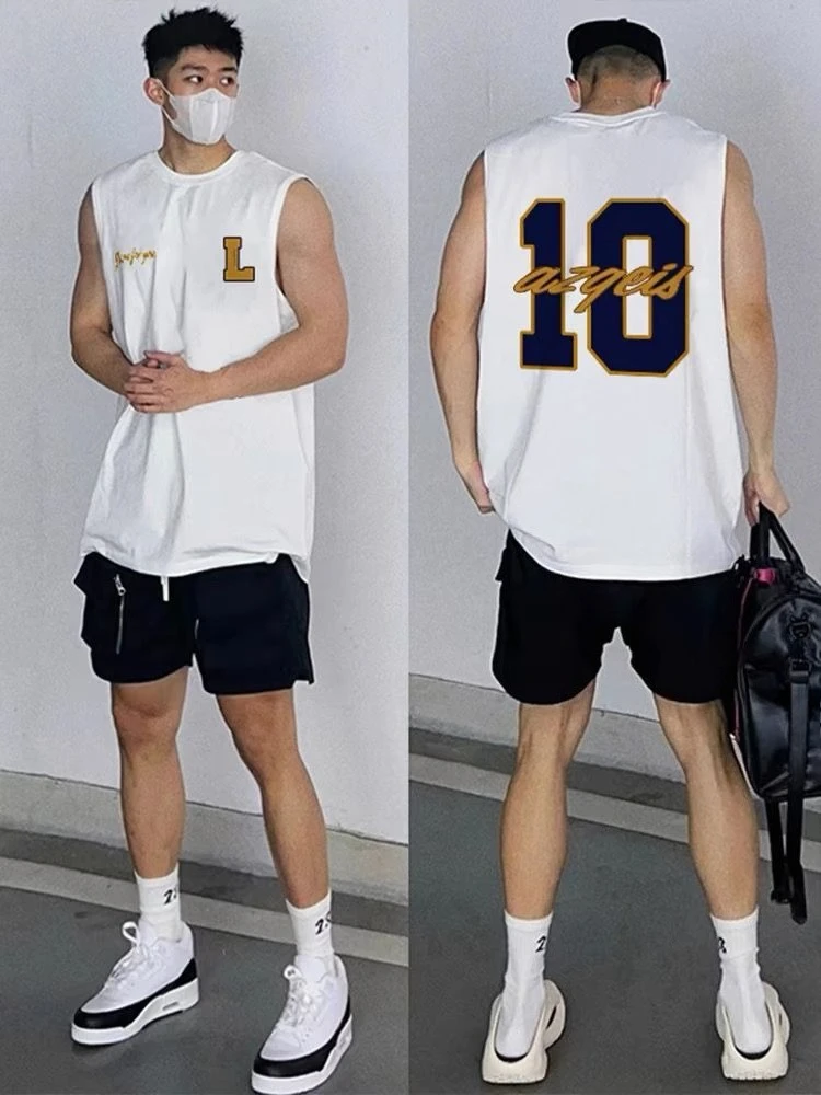 Men's Summer Pure Cotton Sleeveless Tank Tops Streetwear Loose Fit Hip Hop Basketball Jersey Vest Casual Sports Tee Shirts
Men's Summer Pure Cotton Sleeveless Tank Tops Streetwear Loose Fit Hip Hop Basketball Jersey Vest Casual Sports Tee Shirts