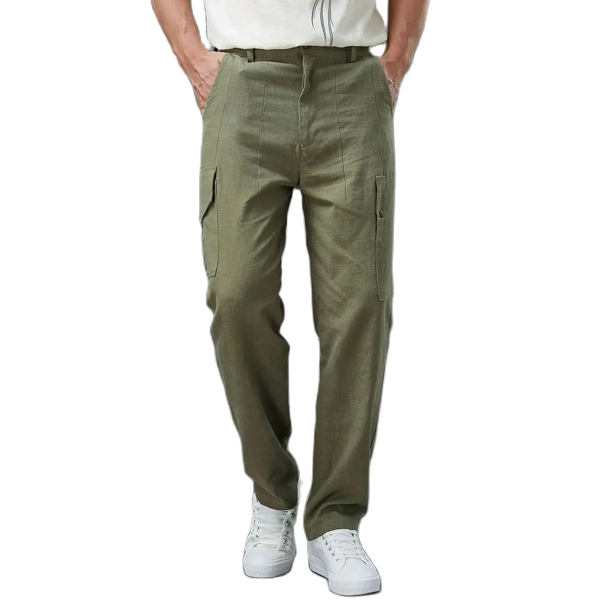 Casual Men Pants Chinese style Trousers Cotton Linen Streetwear Breathable Clothing Sweatpants With Pocket
Casual Men Pants Chinese style Trousers Cotton Linen Streetwear Breathable Clothing Sweatpants With Pocket