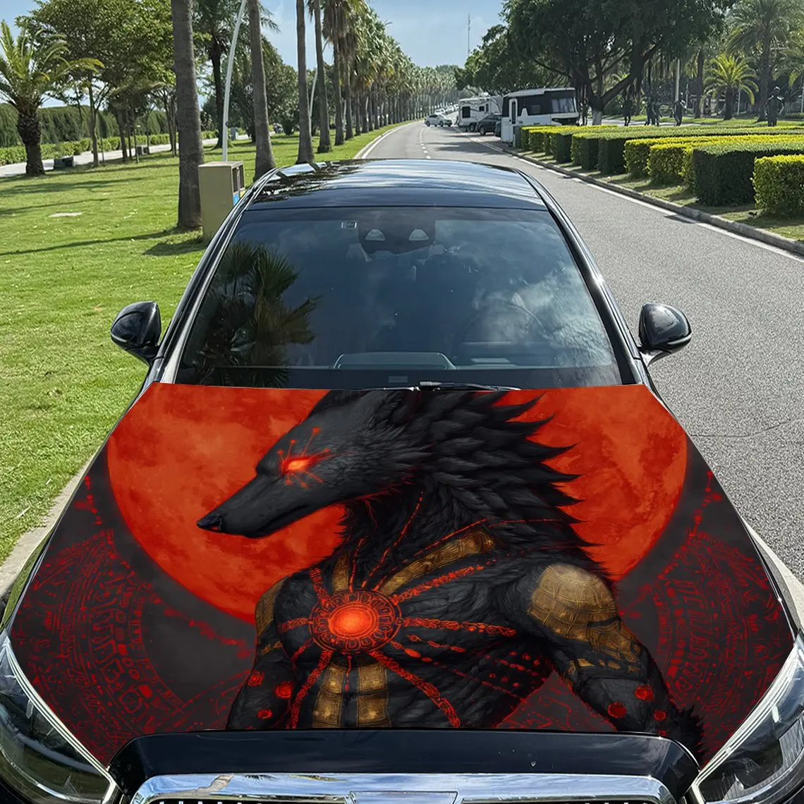 Red - Moon Wolf - Head Print car hood stickers, waterproof self-adhesive, scratch resistant, easy to stick, durable car PVC stic
Red - Moon Wolf - Head Print car hood stickers, waterproof self-adhesive, scratch resistant, easy to stick, durable car PVC stic