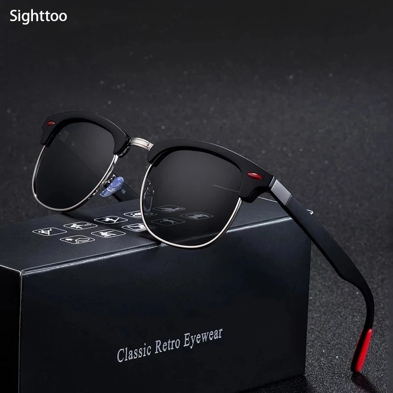 Sighttoo UV400 Polarized Sunglasses Men Women Fashion Sports Driver's Retro Sun Glasses Female Brand Design Shades Oculos
Sighttoo UV400 Polarized Sunglasses Men Women Fashion Sports Driver's Retro Sun Glasses Female Brand Design Shades Oculos