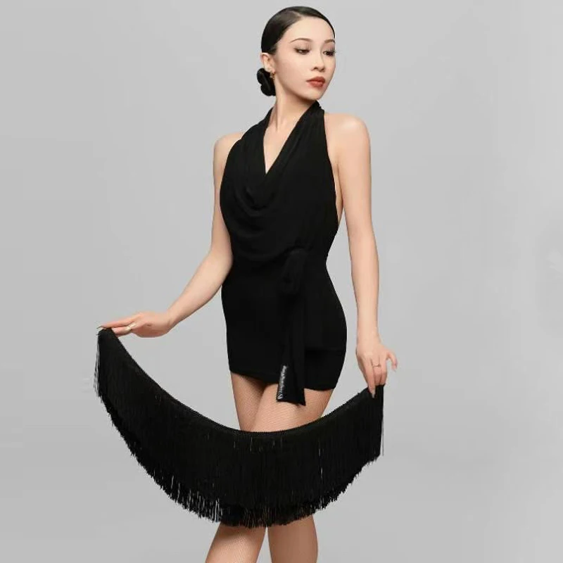 Sexy Halter Latin Dance Tassels Dress Women'S Latin Dance Clothing Ballroom Dance Pants Adults Modern Dancing Clothes SL11861
Sexy Halter Latin Dance Tassels Dress Women'S Latin Dance Clothing Ballroom Dance Pants Adults Modern Dancing Clothes SL11861