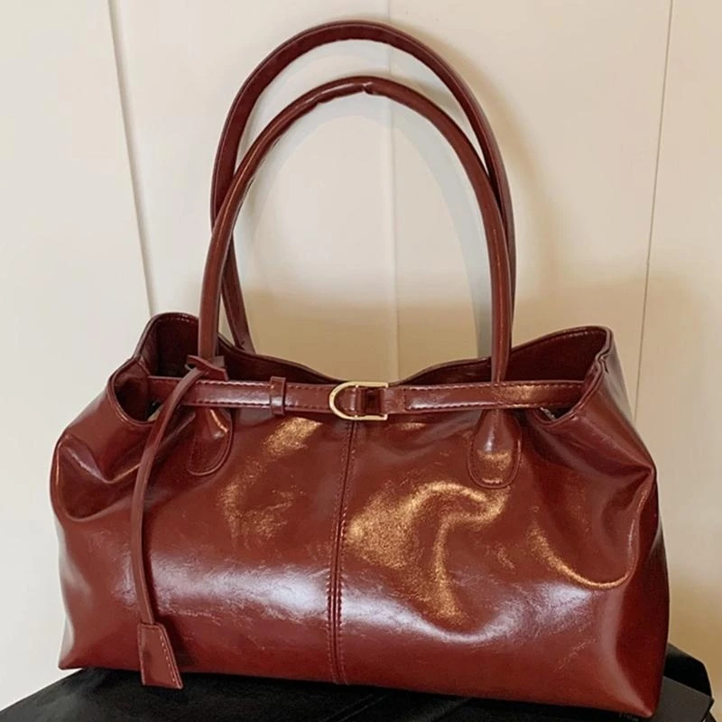 D46D Large Capacity Shoulder Bag for Woman Top Handle Bag Underarm Bag PU Leather Armpit Bag Shopping Bag Retro Handbag Purse
D46D Large Capacity Shoulder Bag for Woman Top Handle Bag Underarm Bag PU Leather Armpit Bag Shopping Bag Retro Handbag Purse