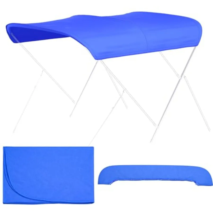 3 Bow Bimini Top Replacement Cover with Storage Boot 600D Thickened Oxford Cloth Waterproof Sun Shade Boat Canopy Marine Sun Sh
3 Bow Bimini Top Replacement Cover with Storage Boot 600D Thickened Oxford Cloth Waterproof Sun Shade Boat Canopy Marine Sun Sh