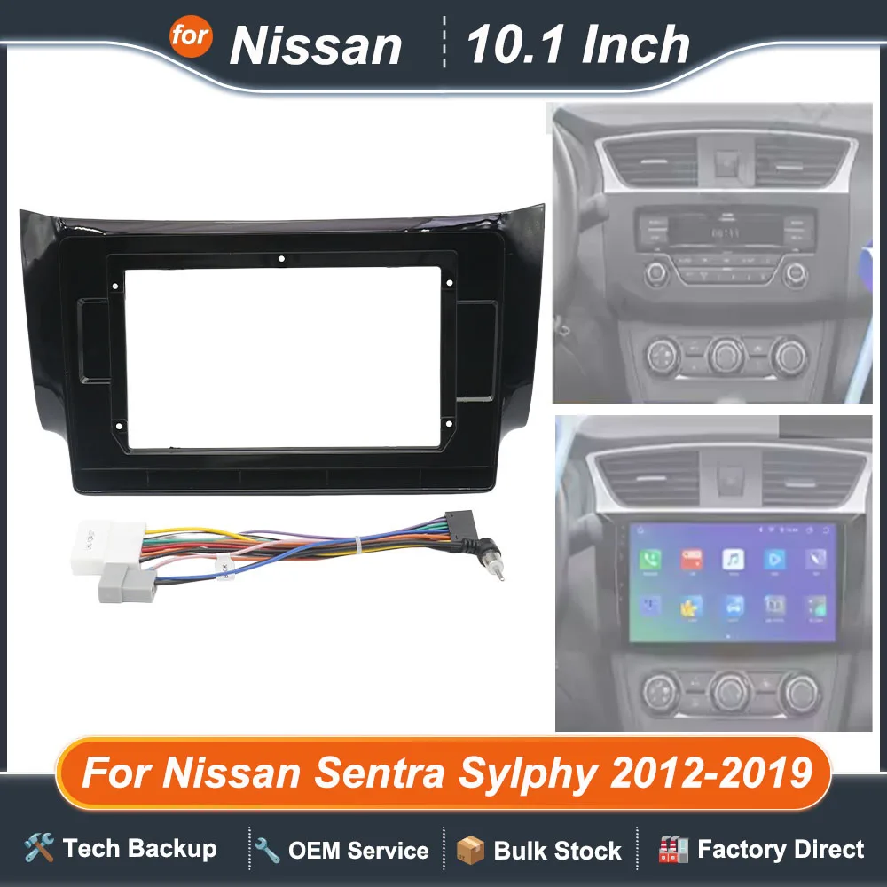 9/10.1Inch Car Radio Fascias For Nissan Sentra Sylphy 2012-2019 Android Stereo Frame 2 Din Head Unit Panel Dash Trim With Cable
9/10.1Inch Car Radio Fascias For Nissan Sentra Sylphy 2012-2019 Android Stereo Frame 2 Din Head Unit Panel Dash Trim With Cable
