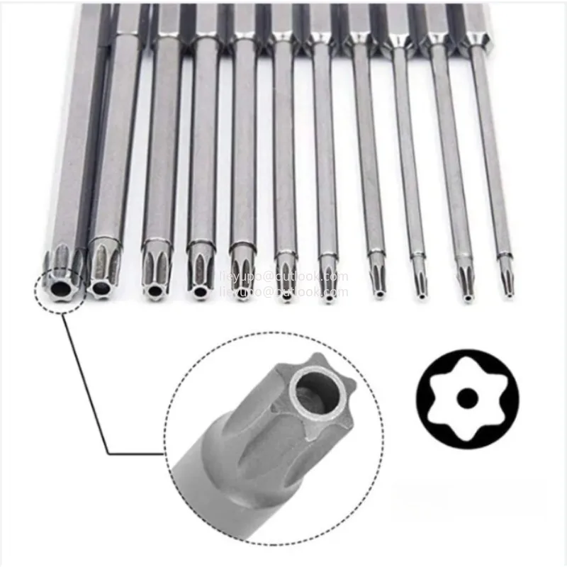 12 PCS Torx Security Bit Set S2 Steel Magnetic Security Screwdriver Set 50/100mm Star Screwdriver Set for Shark Vacuum T10-T40
12 PCS Torx Security Bit Set S2 Steel Magnetic Security Screwdriver Set 50/100mm Star Screwdriver Set for Shark Vacuum T10-T40