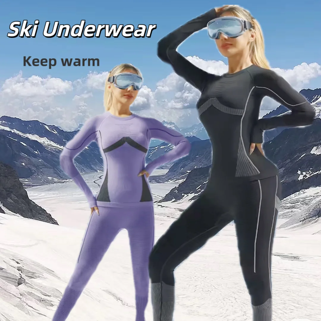 Женские комплекты термобелья для лыж, быстросохнущий функциональный компрессионный спортивный костюм, узкие топы и брюки для сноубординга для взрослых
Женские комплекты термобелья для лыж, быстросохнущий функциональный компрессионный спортивный костюм, узкие топы и брюки для сноубординга для взрослых