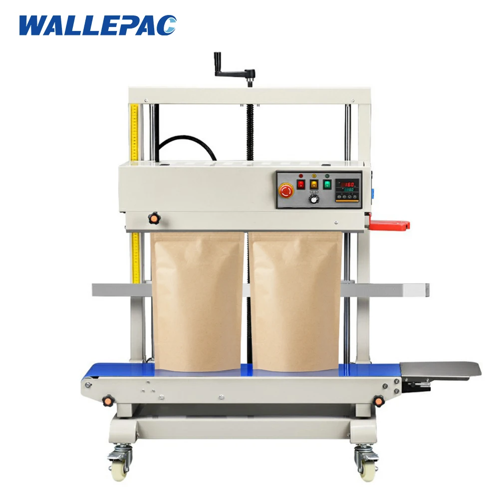 Wallepac Industrial Fully Automatic Inkjet Printing Vertical Heat Band Sealer Plastic Bag Sealing Machine For For Packaging Food
Wallepac Industrial Fully Automatic Inkjet Printing Vertical Heat Band Sealer Plastic Bag Sealing Machine For For Packaging Food
