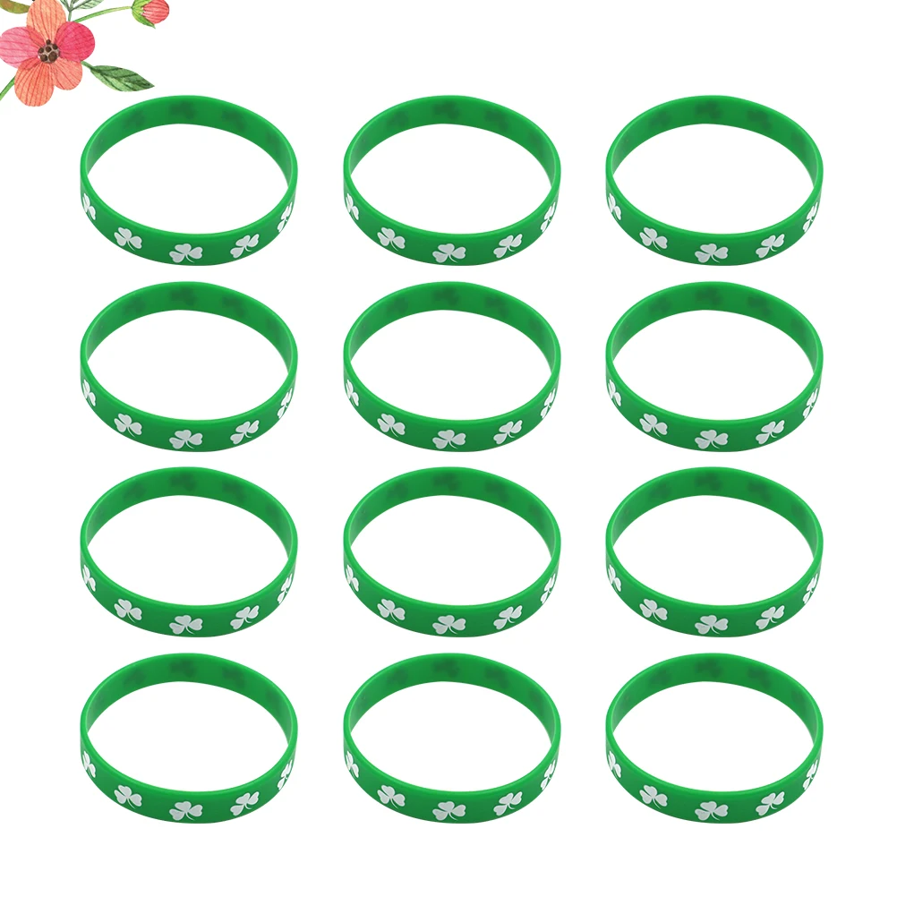 12 Pcs Green Bracelet Wristbands Patricks Day Party Supplies Men's Accessories Irish Colorful
12 Pcs Green Bracelet Wristbands Patricks Day Party Supplies Men's Accessories Irish Colorful