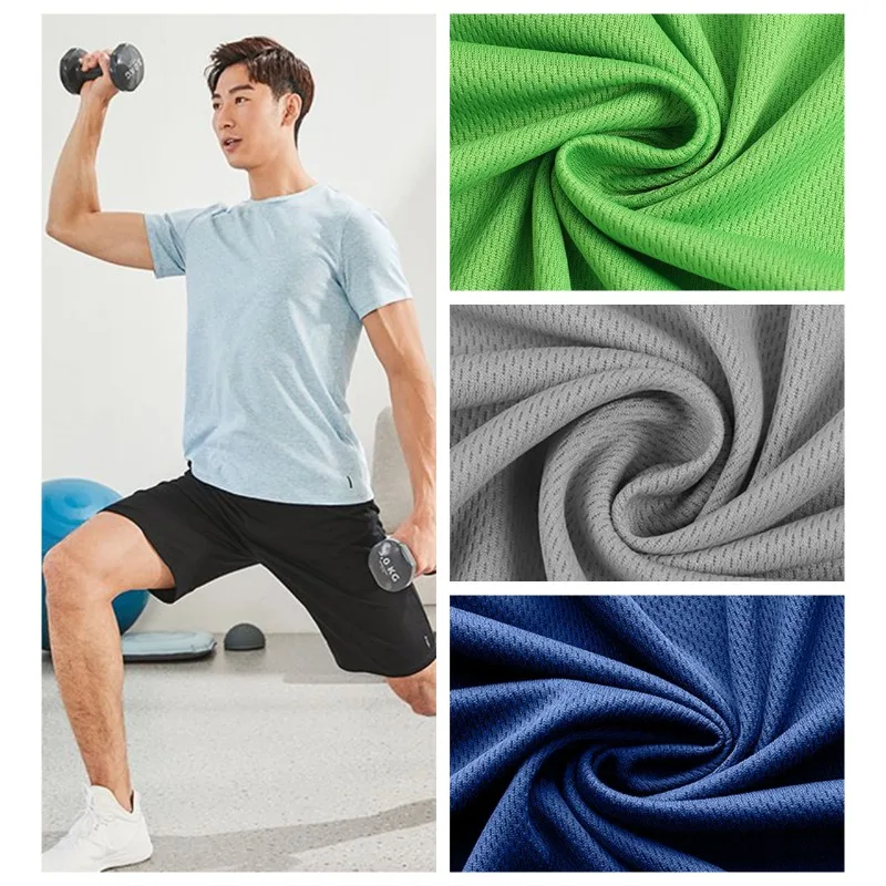 Bird's Eye Mesh Fabric By The Meter for Clothing T-shirt Pants Sportswear Uniform Mask Lining DIY Sewing Plain Cloth Soft Blue
Bird's Eye Mesh Fabric By The Meter for Clothing T-shirt Pants Sportswear Uniform Mask Lining DIY Sewing Plain Cloth Soft Blue