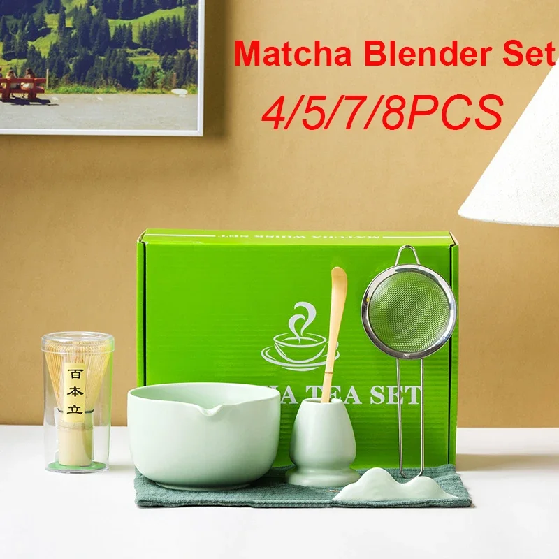 4/5/7/8 шт. набор блендеров Matcha, бамбуковая чайная щетка, чайная ложка, керамическая подставка для чая, чайный инструмент Chasen, изысканный набор Matcha для чайного набора
4/5/7/8 шт. набор блендеров Matcha, бамбуковая чайная щетка, чайная ложка, керамическая подставка для чая, чайный инструмент Chasen, изысканный набор Matcha для чайного набора