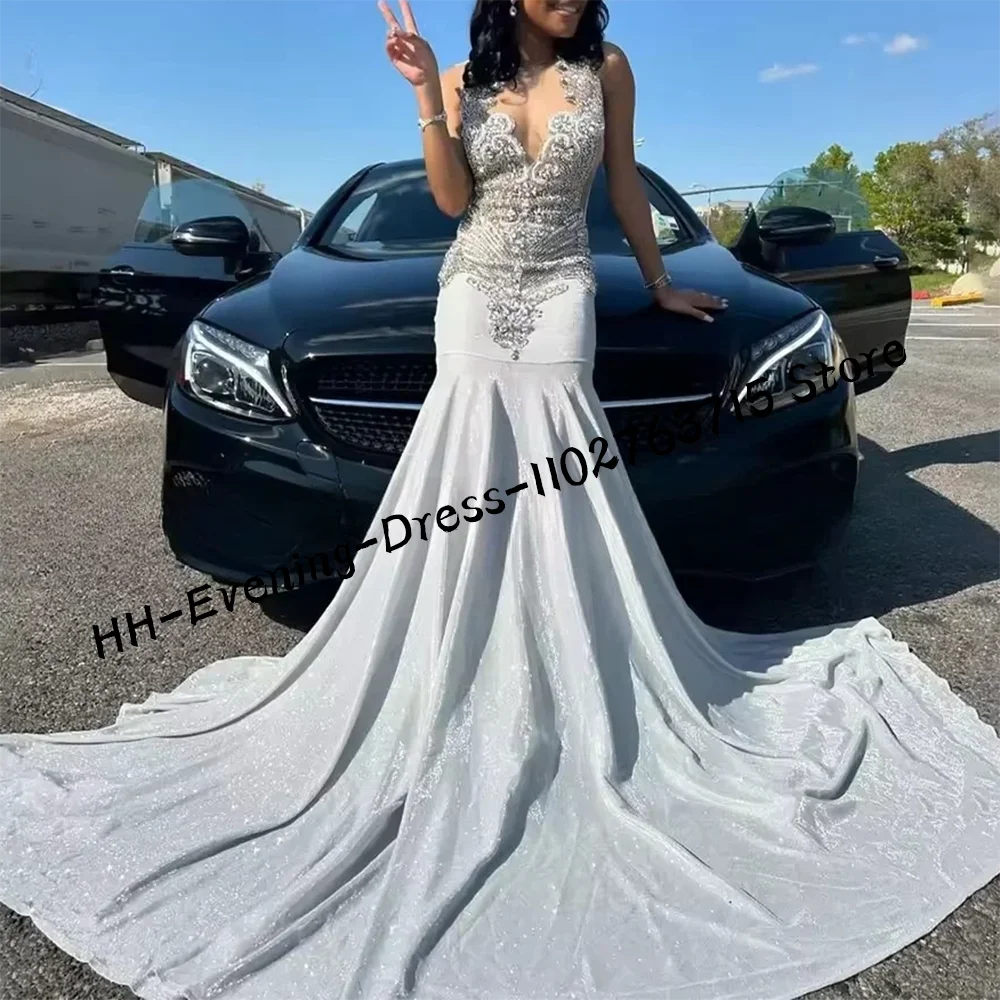 Sexy V-Neck Appliques Sequins Mermaid Formal Evening Dresses Birthday Party Prom Gowns Customized
Sexy V-Neck Appliques Sequins Mermaid Formal Evening Dresses Birthday Party Prom Gowns Customized