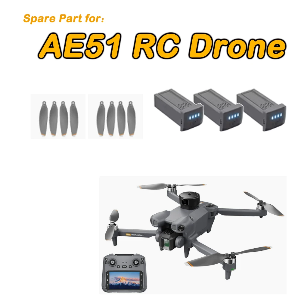 AE51 FPV Drone Original Spare Part AE51 Battery / Propeller Blade Maple Leaf Part Accessory
AE51 FPV Drone Original Spare Part AE51 Battery / Propeller Blade Maple Leaf Part Accessory