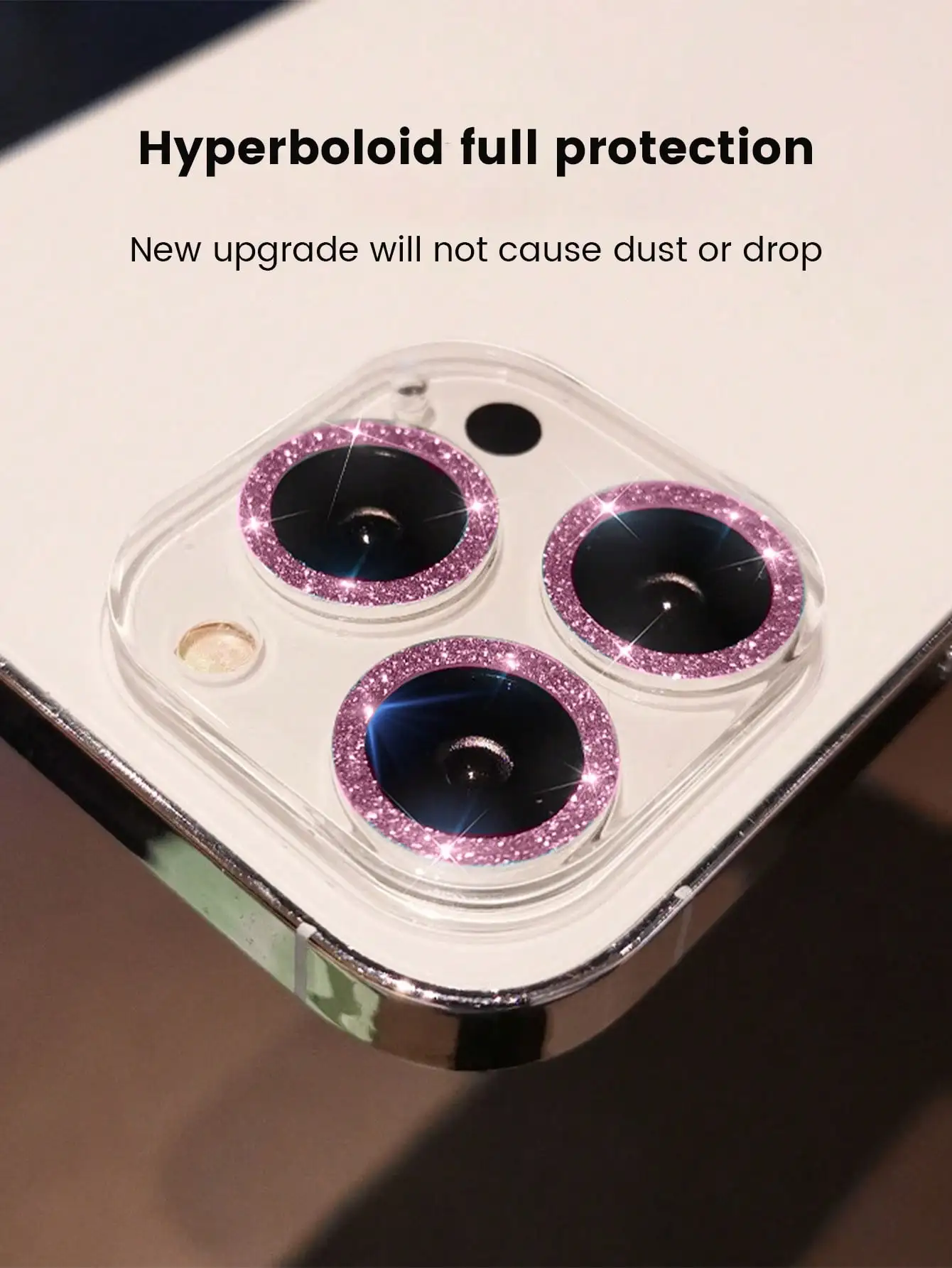 1PC Pink Glitter Camera Lens Protector for iPhone 17-11 Pro Max 9H HD Clear Anti-Scratch Case Friendly Full Cover 1PC Pink Glitter Camera Lens Protector for iPhone 17-11 Pro Max 9H HD Clear Anti-Scratch Case Friendly Full Cover