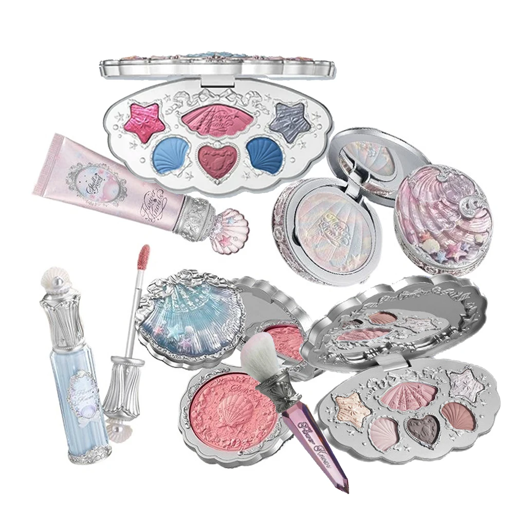 Flower Knows Shell Jewel Collection Professional Makeup Gift Set Eyeshadow Blush Lip Glaze Setting Powder Correcting Primer Kit
Flower Knows Shell Jewel Collection Professional Makeup Gift Set Eyeshadow Blush Lip Glaze Setting Powder Correcting Primer Kit