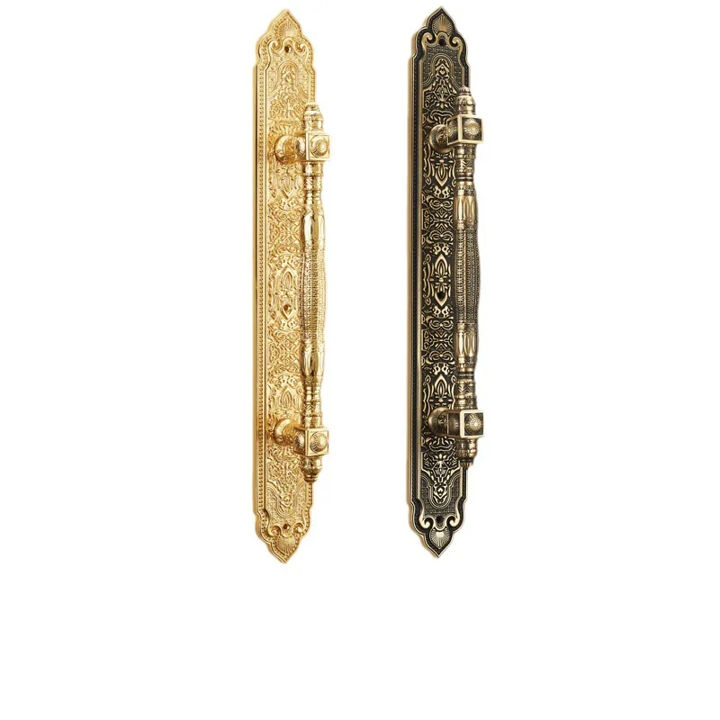 Open door lock villa meeting room silent entry door lock brass American double open door handle
Open door lock villa meeting room silent entry door lock brass American double open door handle