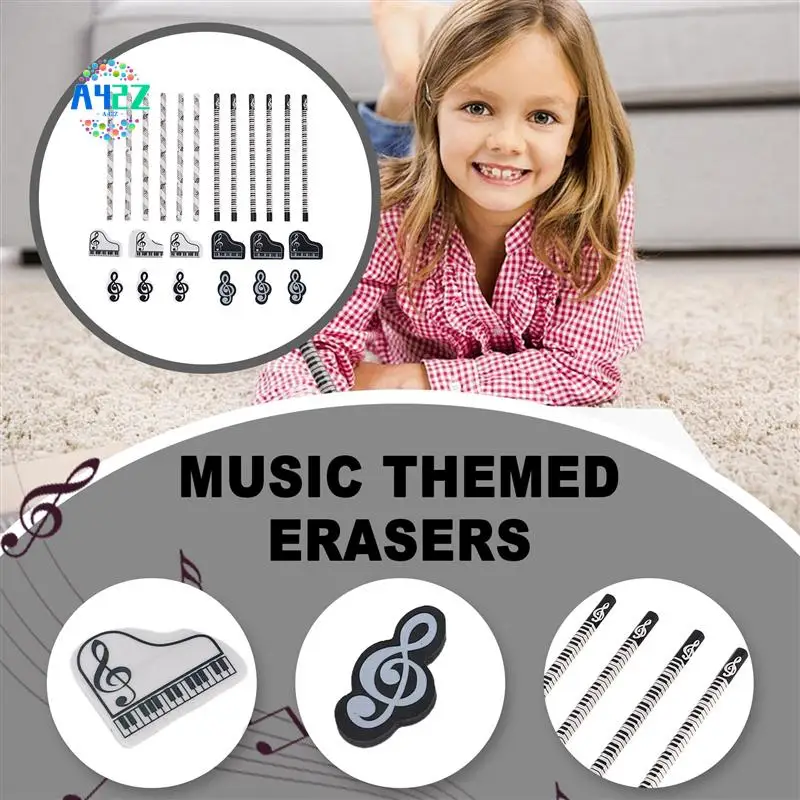 A42Z-Music Pencils Music Note Pencil With Music Themed Erasers Wood Pencils Bulk Keyboard Fun Pencils Erasers Gift
A42Z-Music Pencils Music Note Pencil With Music Themed Erasers Wood Pencils Bulk Keyboard Fun Pencils Erasers Gift