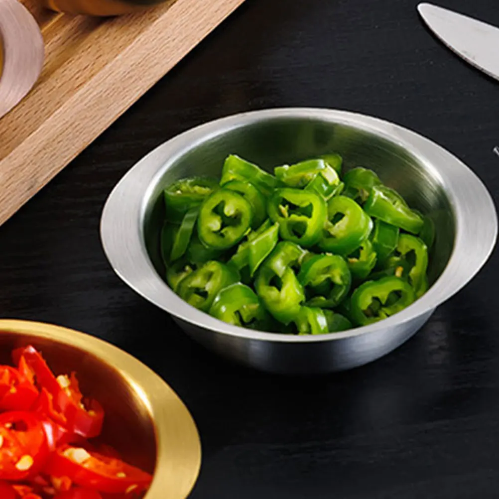 3pcs Stainless Steel Sauce Dish Mini Seasoning Bowl For Sushi Dipping Oil Vinegar Soy Sauce Condiment Container Small Food
3pcs Stainless Steel Sauce Dish Mini Seasoning Bowl For Sushi Dipping Oil Vinegar Soy Sauce Condiment Container Small Food