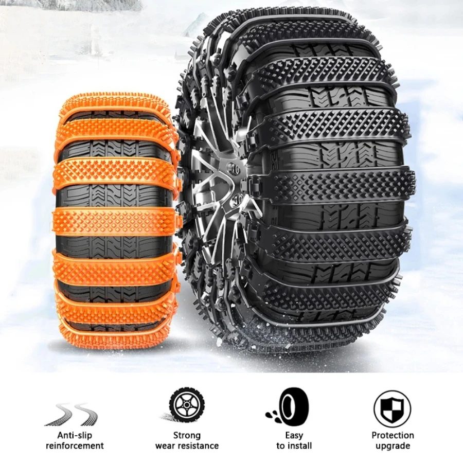 Car Snow Chains Driving SUV Off-road Outdoor Snow Tire Anti-skid Chain Thickened Tendon Universal Car Anti-skid Chain
Car Snow Chains Driving SUV Off-road Outdoor Snow Tire Anti-skid Chain Thickened Tendon Universal Car Anti-skid Chain