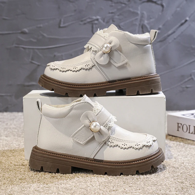 Kids Princess Boots Sweet Lace Girls Ankle Boots Round Toes Soft Bottom 2025 New Children Short Boots Non-slip Children Shoes
Kids Princess Boots Sweet Lace Girls Ankle Boots Round Toes Soft Bottom 2025 New Children Short Boots Non-slip Children Shoes
