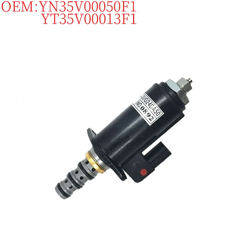 Excavator Accessories Suitable for Kobelco SK200-6E Pilot Safety Locking Solenoid Valve Red Small Dot YN35V00050F1 YT35V00013F1
Excavator Accessories Suitable for Kobelco SK200-6E Pilot Safety Locking Solenoid Valve Red Small Dot YN35V00050F1 YT35V00013F1