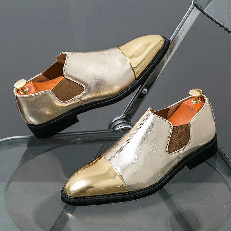 New Men Business Loafers Lightweight Comfortable Small Leather Shoes for Men British Versatile Social Brand Shoes in Sizes 38-46
New Men Business Loafers Lightweight Comfortable Small Leather Shoes for Men British Versatile Social Brand Shoes in Sizes 38-46